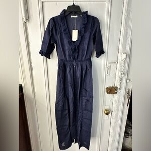 Doen Rosabella dress in navy, size XS SOLD OUT NWT Never worn